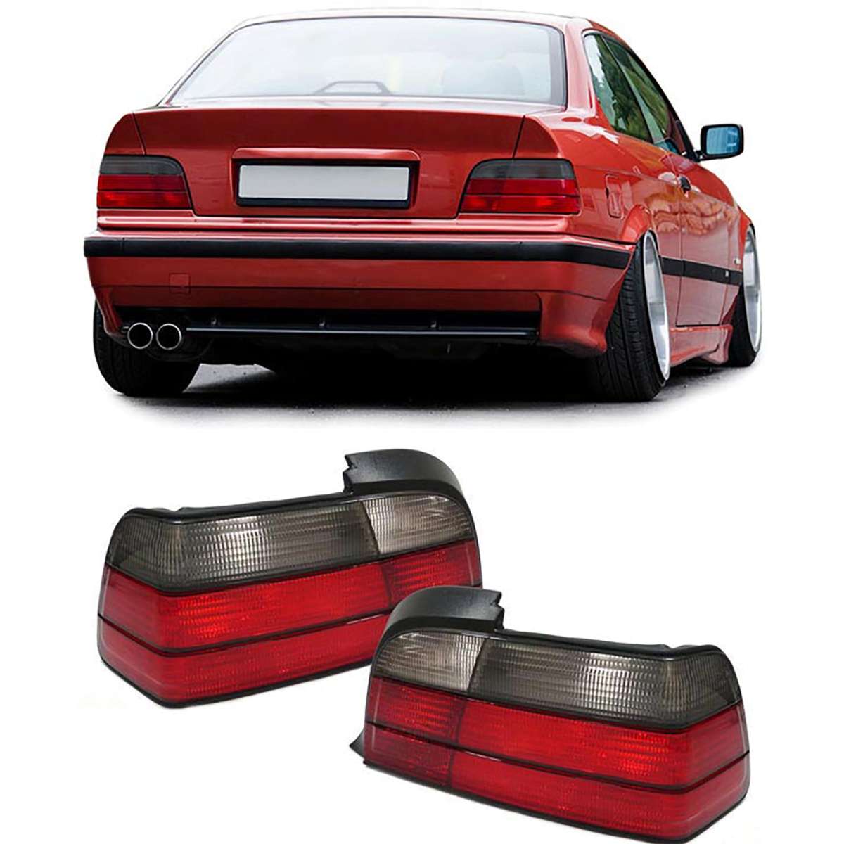 Rearlight E36 Coupe Red/Clear Smoke